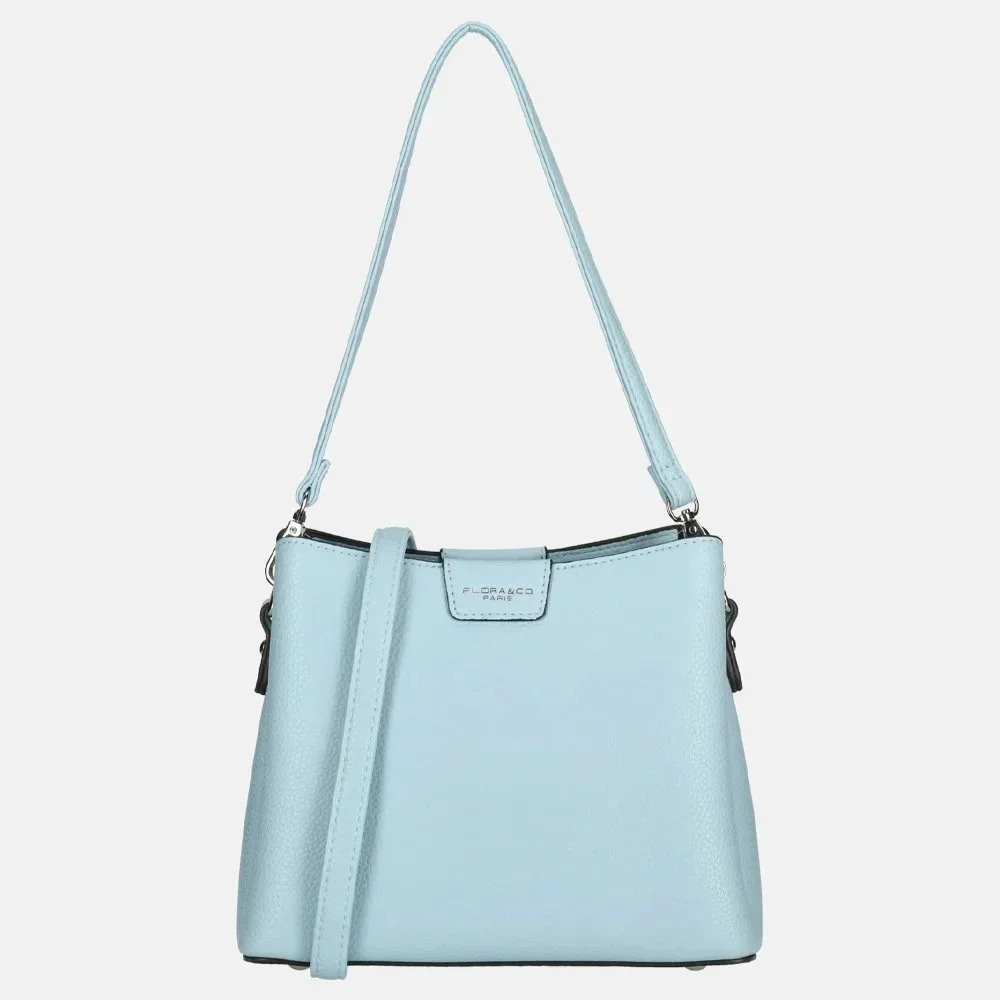 Flora Co crossbody tas blue clair bij Duifhuizen